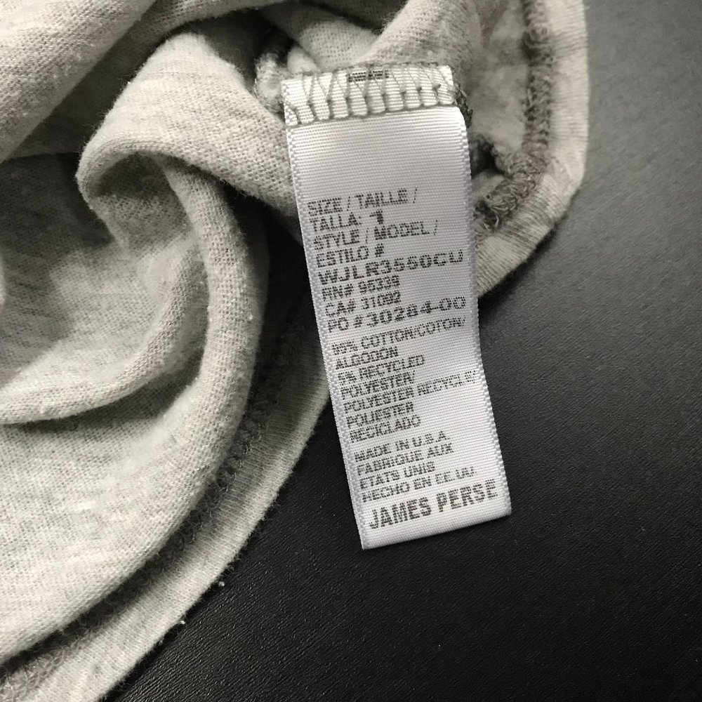 James Perse Basic Solid Heather Gray Crewneck T-S… - image 4